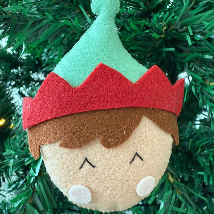 5 Pc | Colorful Felt Christmas Tree Hanging Ornaments