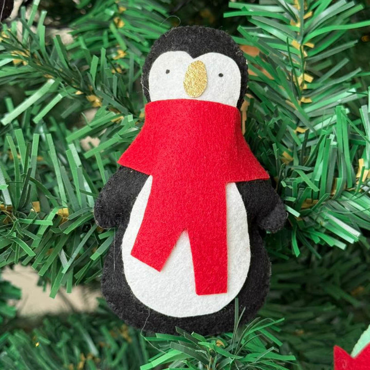 5 Pc | Colorful Felt Christmas Tree Hanging Ornaments