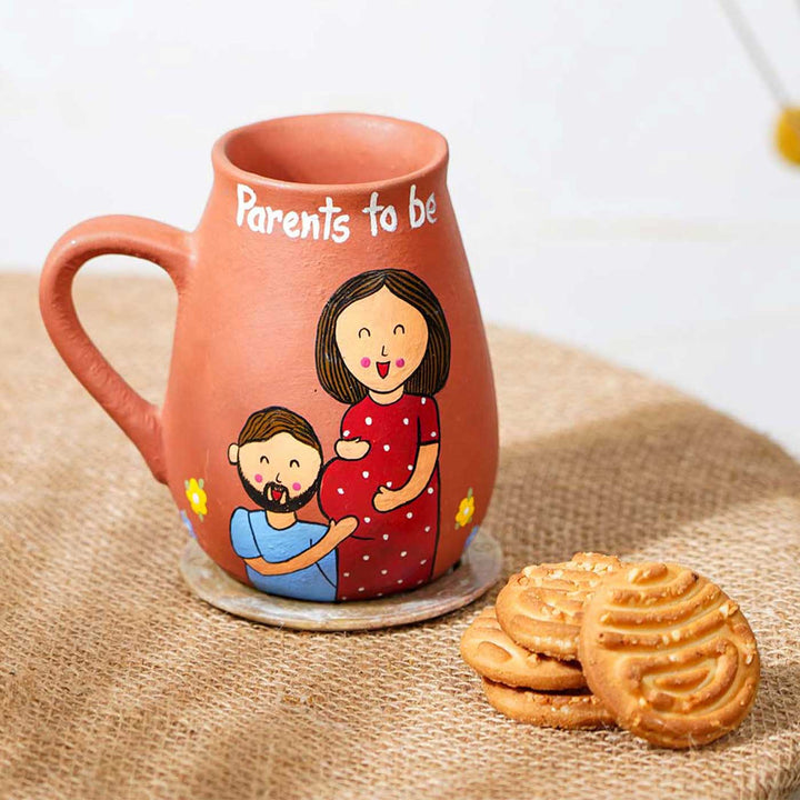 Parents To Be | Personalized Hand-painted Terracotta Mug