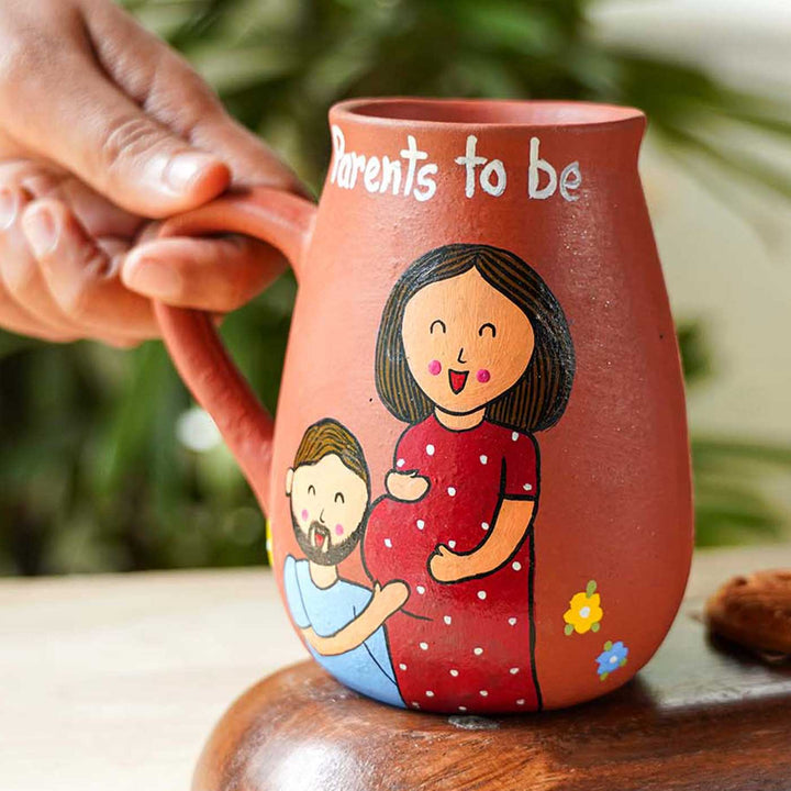 Parents To Be | Personalized Hand-painted Terracotta Mug