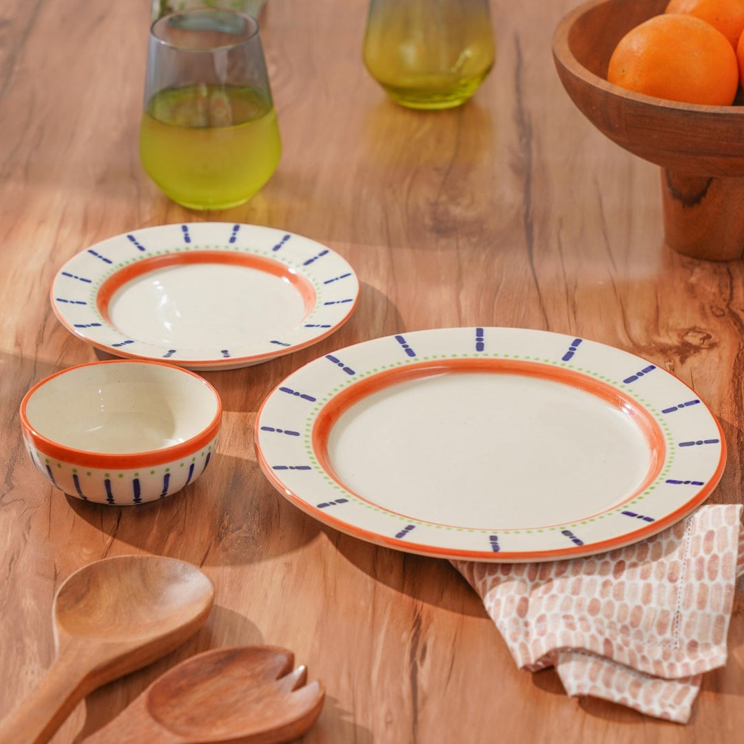 Parijat Dinnerware | Set of 3