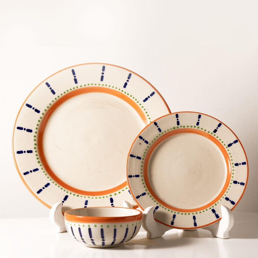 Parijat Dinnerware | Set of 3