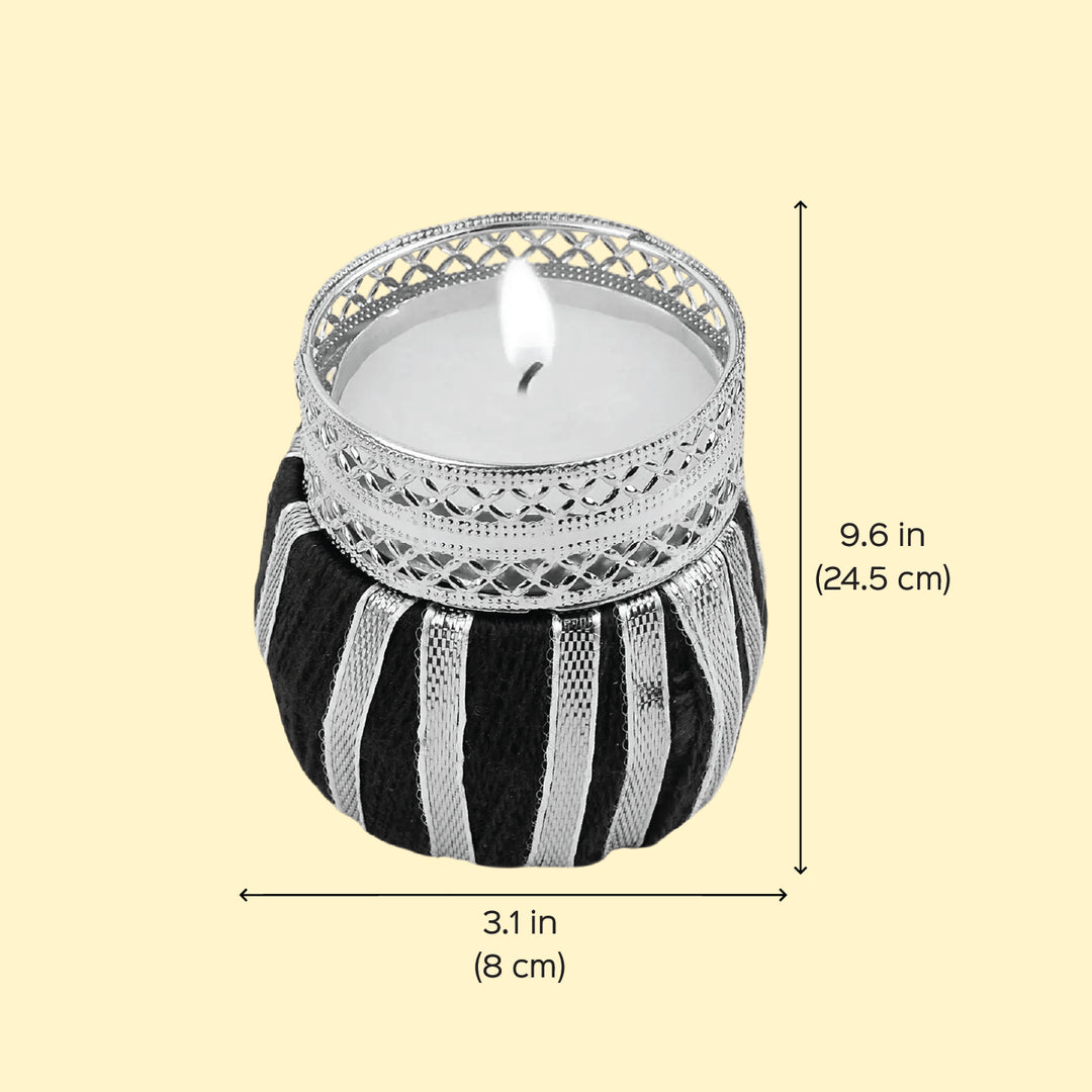 Assorted Handmade Gota Patti Decorative Tealight Holder | Set Of 4