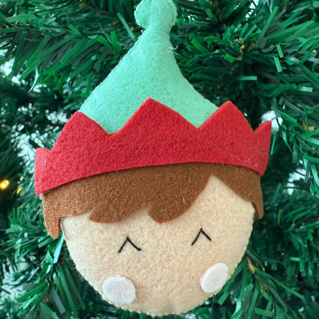3 Pc | Felt Gingerman,Elifboy Face ,Car Withtree Hanging Ornaments