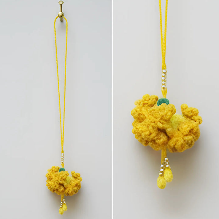 7 Inch | Handmade Crochet Marigold Hanging