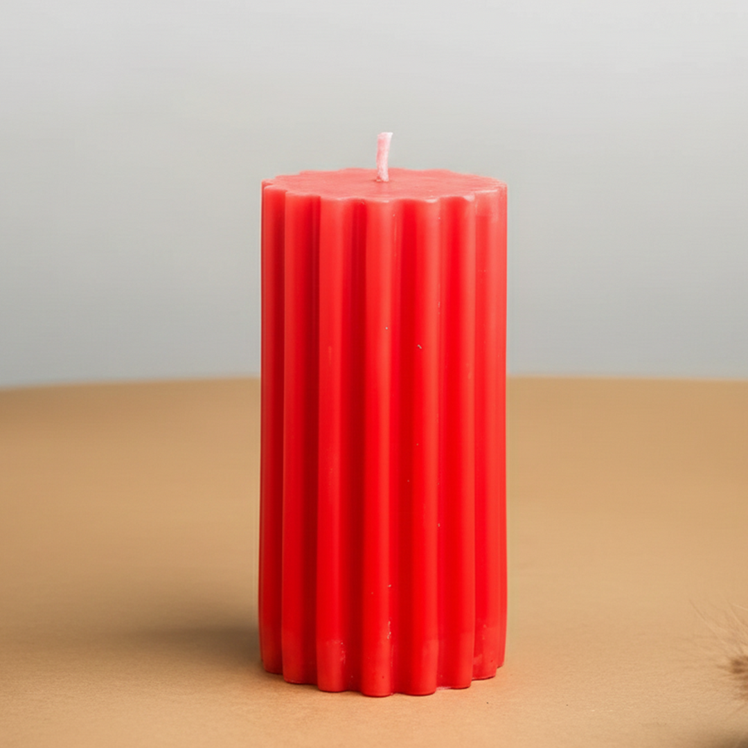 Handmade Ridge Line Candle For Christmas Decoration