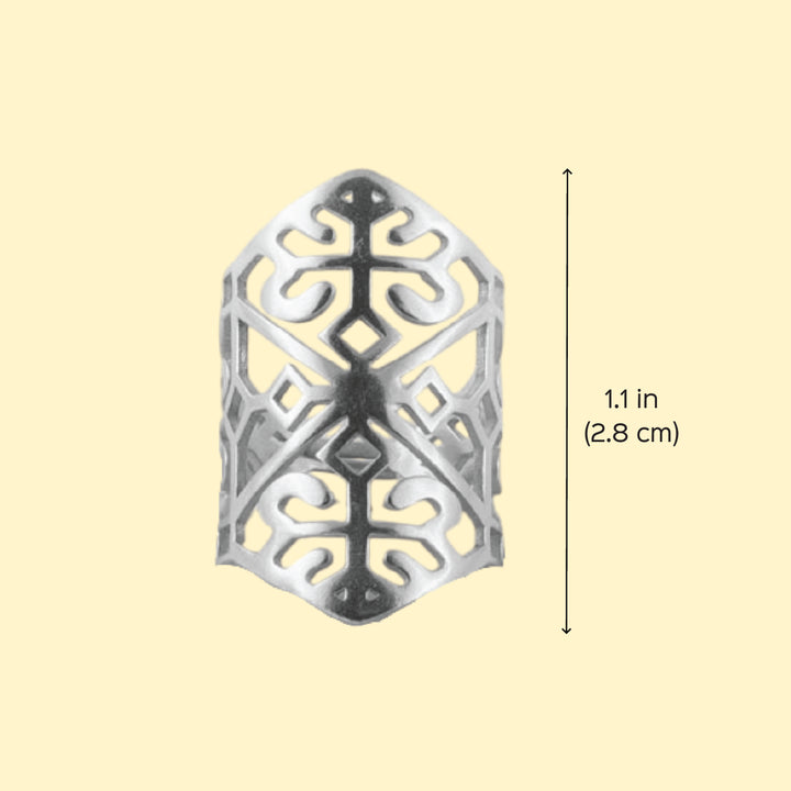 Handmade Aarika 22k Gold Plated Silver Ring