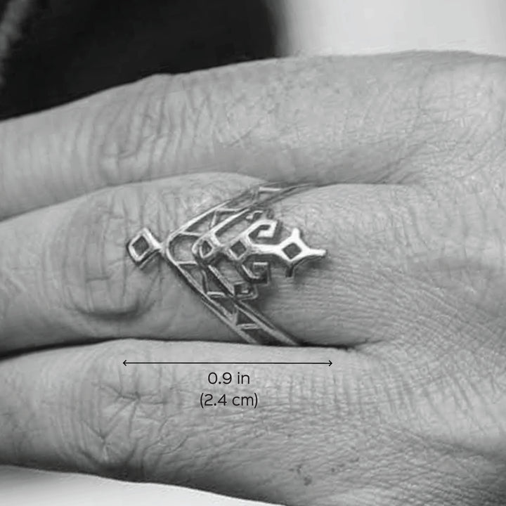 Handmade Ira 22k Gold Plated Silver Ring