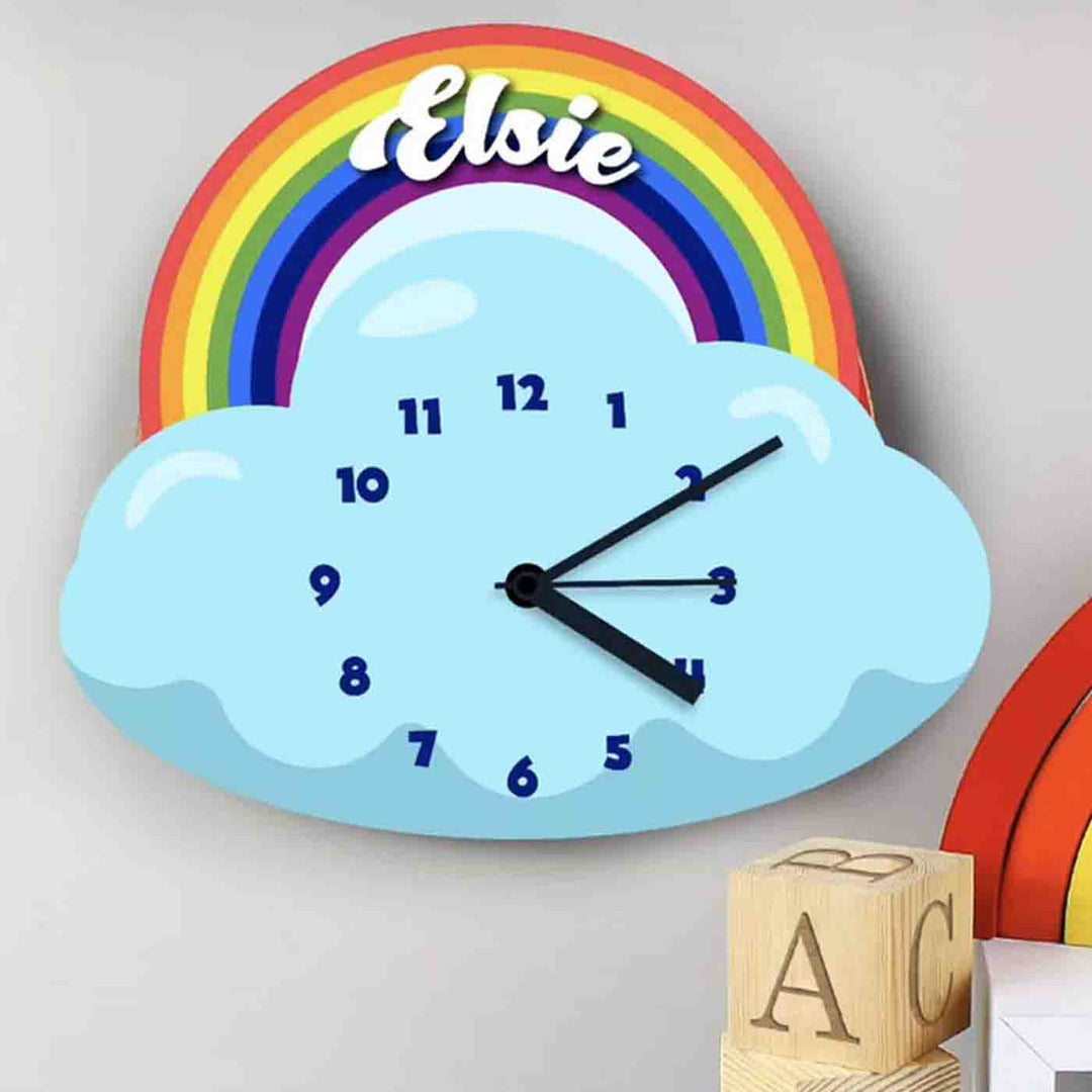 Personalised Printed Wall Clocks for Kids