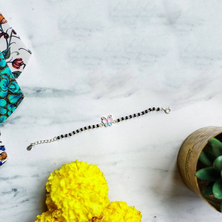 Handcrafted Nazar Battu Silver Bracelet For Kids