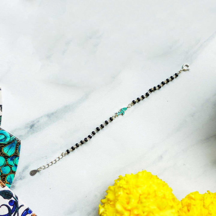 Handcrafted Nazar Battu Silver Bracelet For Kids