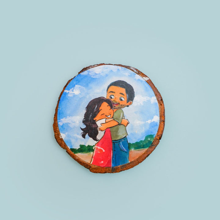 Hand-painted Rakhi Hamper With Fridge Magnet