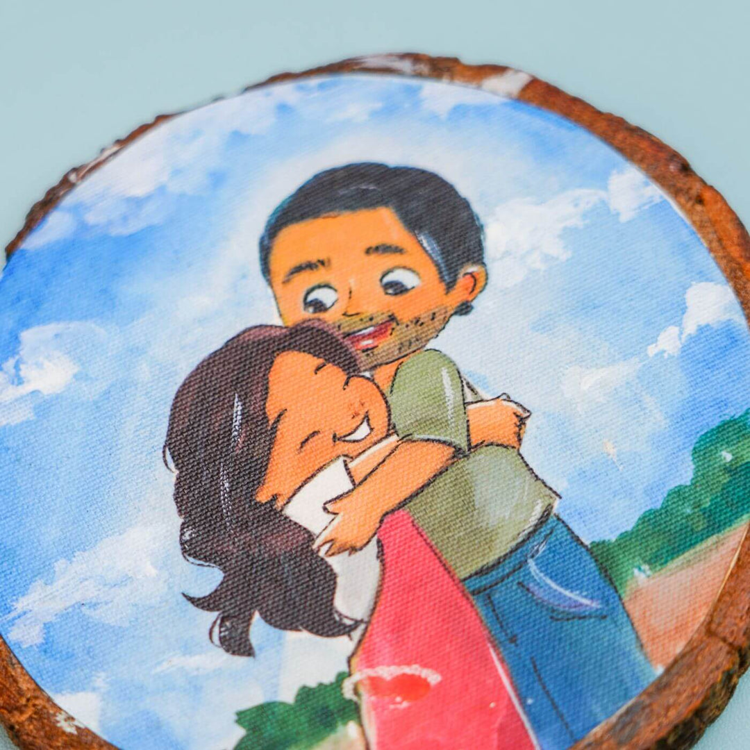Hand-painted Rakhi Hamper With Fridge Magnet