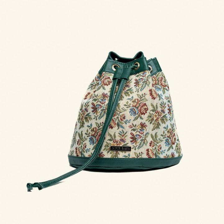 Ranibagh Jacquard Bucket Handbag