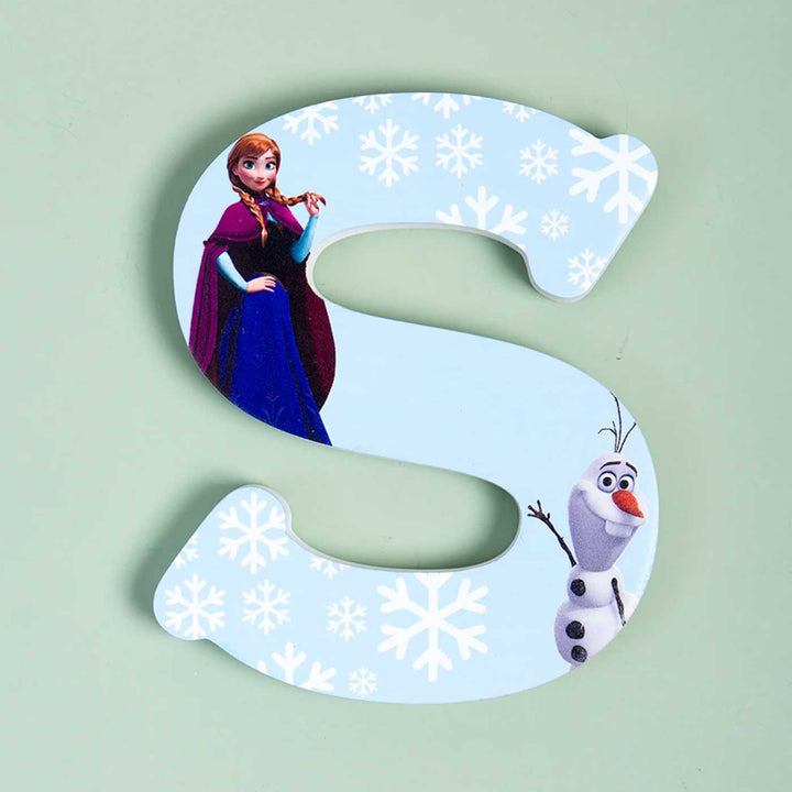 Handmade Frozen Princess Theme MDF Wood 3D Wall Letter For Kids - S
