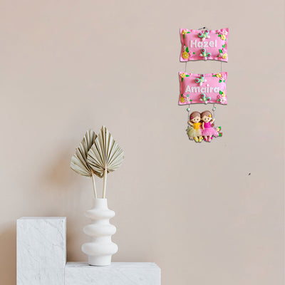 Hand-stitched Felt Nameplate with Swing