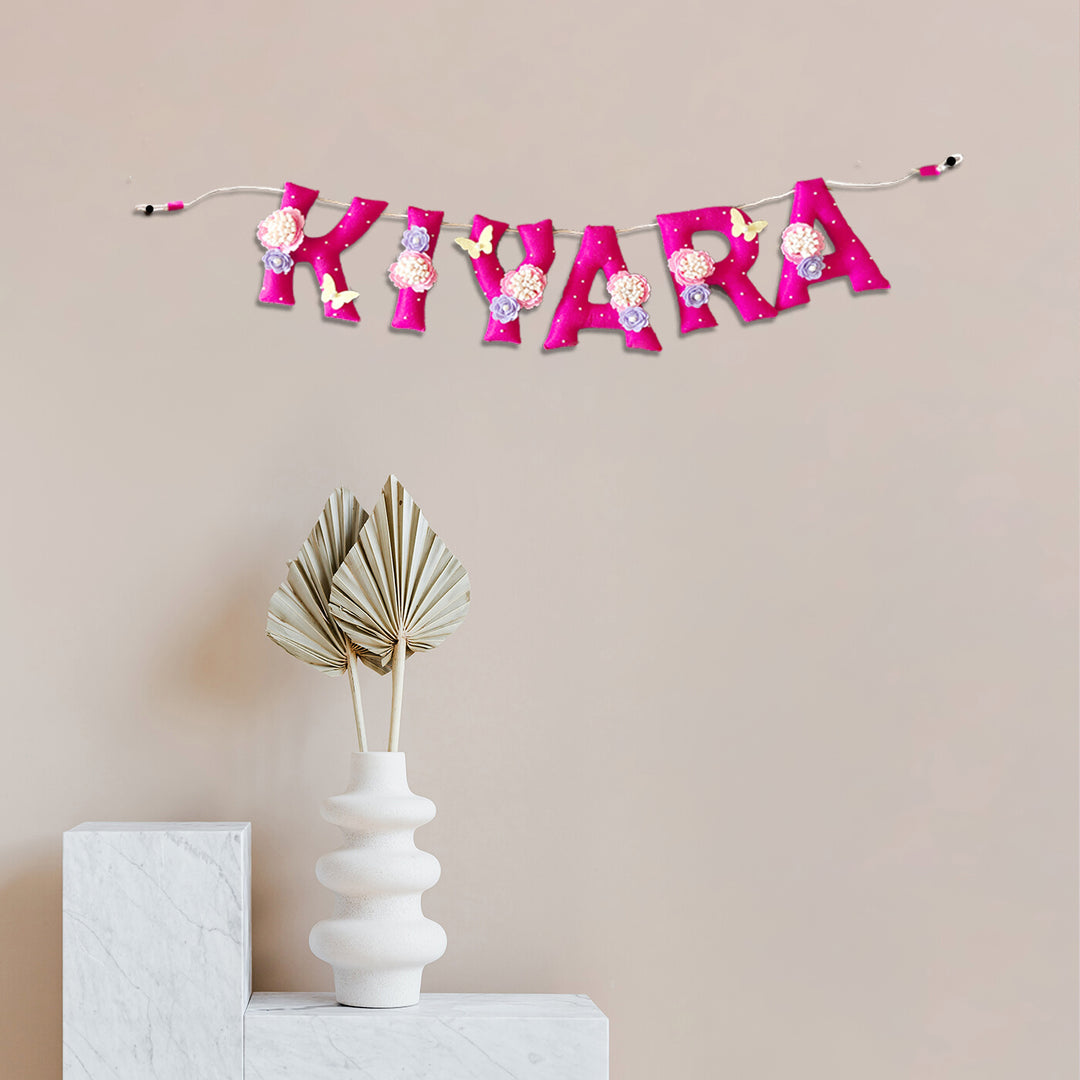 Hand-stitched Felt Name Bunting For Girls