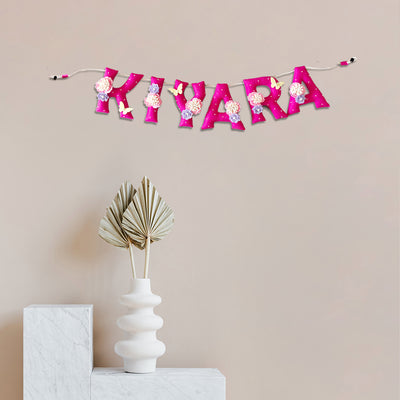 Hand-stitched Felt Name Bunting For Girls