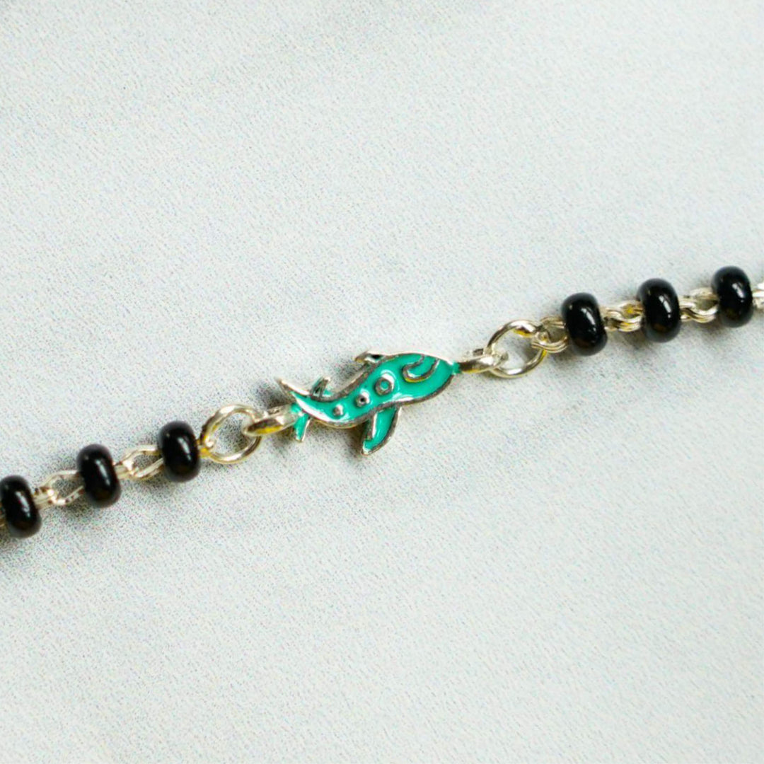 Handcrafted Nazar Battu Silver Bracelet For Kids