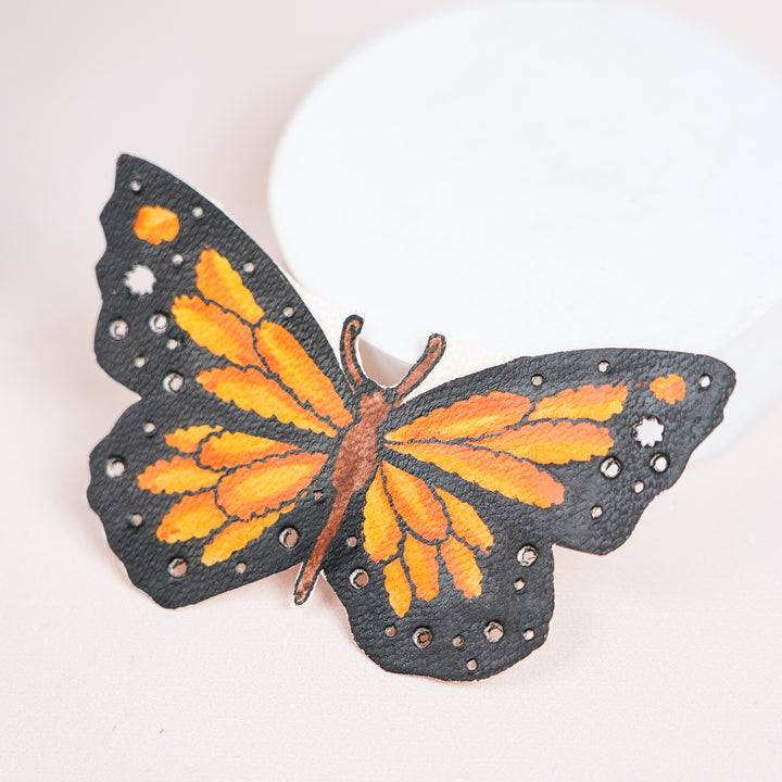 Hand-Painted Lifecycle Of Butterfly Tholu Bommalata Fridge Magnets | Set Of 5