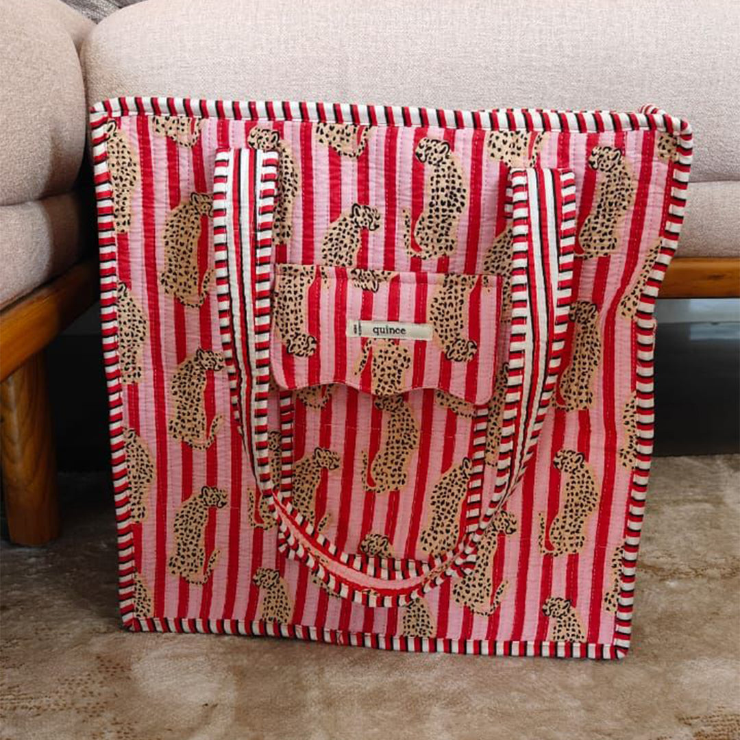 Handmade Night Safari Cotton Tote Bag