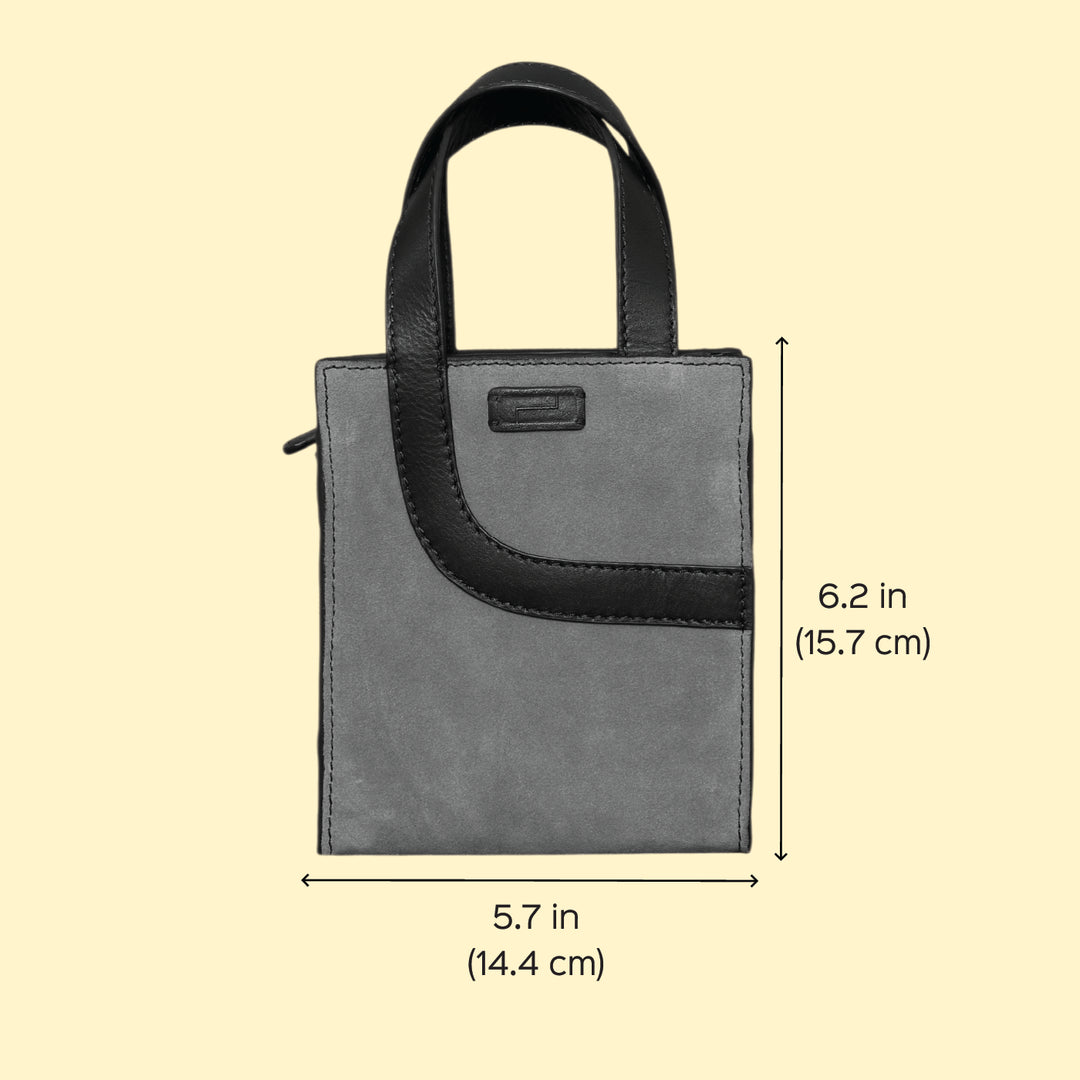 Mini Personalized Pink Monica Leather Handbag