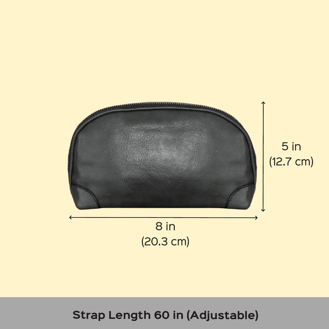 Personalized Brown Brooklyn Leather Sling Bag
