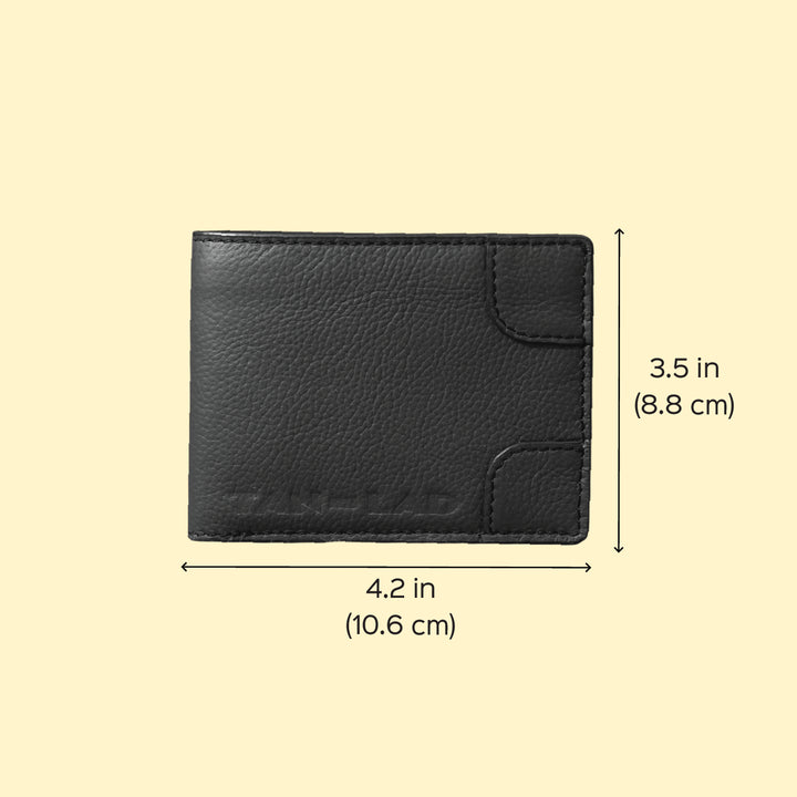 Personalized Blue Brooklyn Leather Wallet