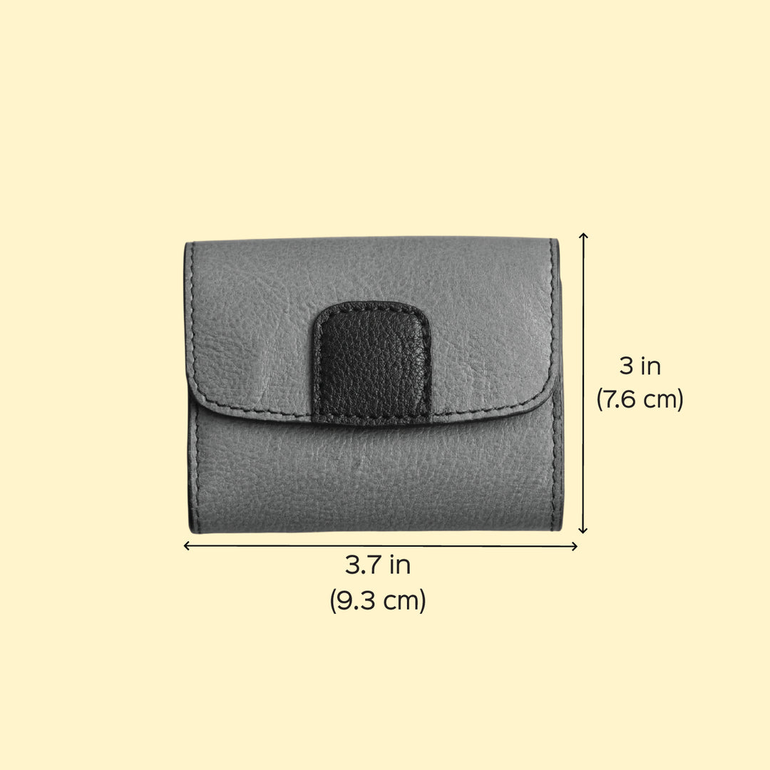Personalized Olive Brown Ash Leather Card Holder With Lining