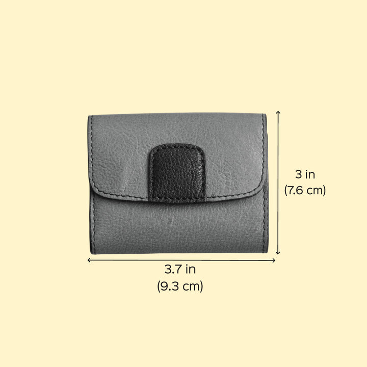 Personalized Olive Brown Ash Leather Card Holder With Lining