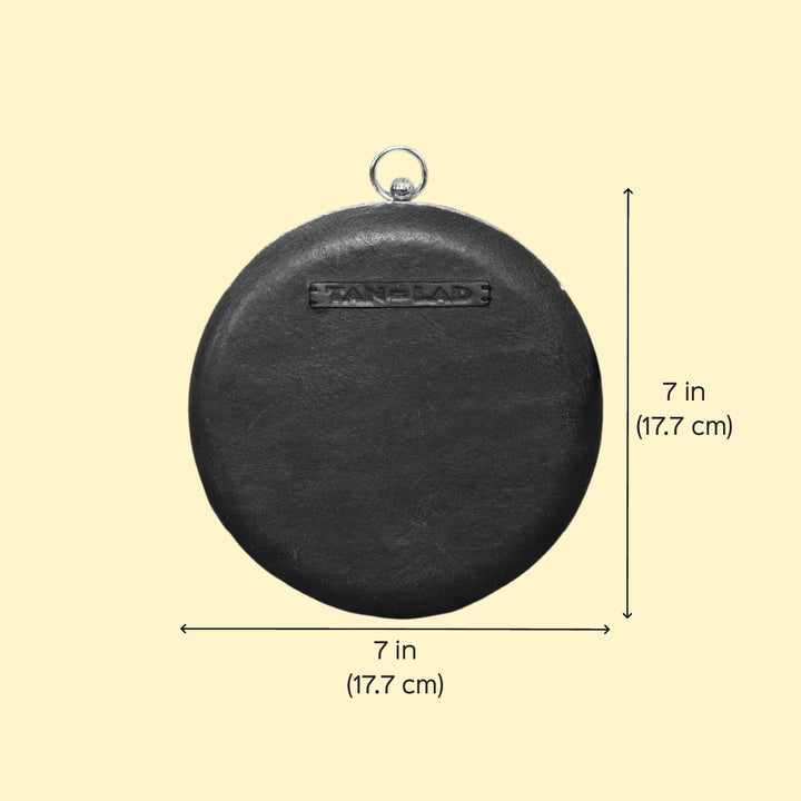 Personalized Green Round Leather Clutch