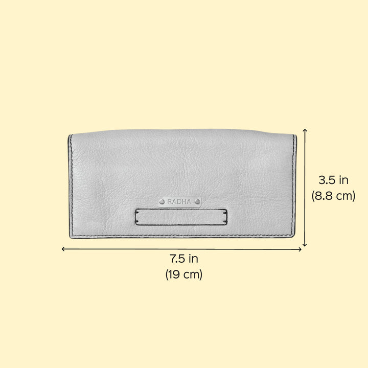 Personalized Off White Maxie Leather Card Wallet