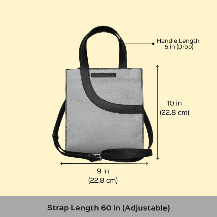 Personalized Orange Little Monica Leather Handbag With Sling