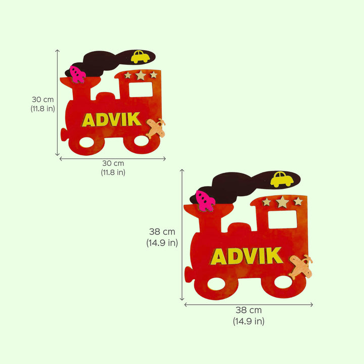 Train Theme Kids Nameplate