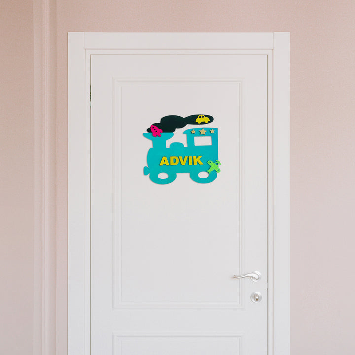 Train Theme Kids Nameplate