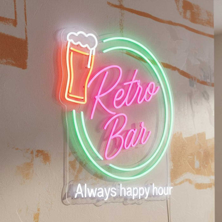 Personalized Photo Bar Neon Light Sign Board With For Lounge Entrance/Decor