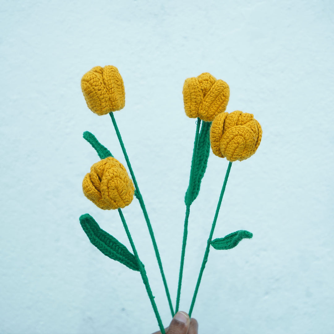 Handmade Crochet Tulip Flower