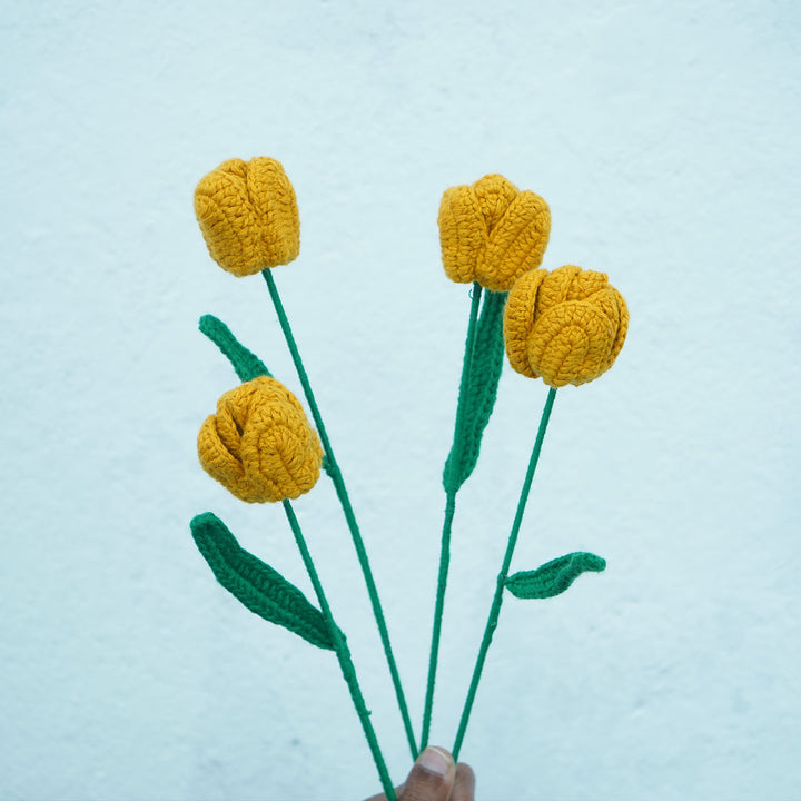 Handmade Crochet Tulip Flower