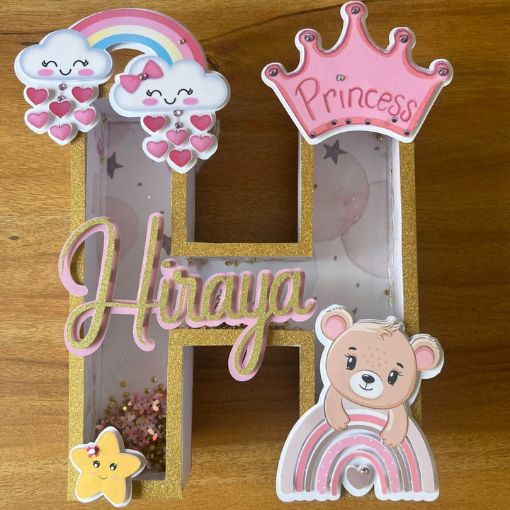 Personalized Kids 3D Monogram Nameplate with Lights