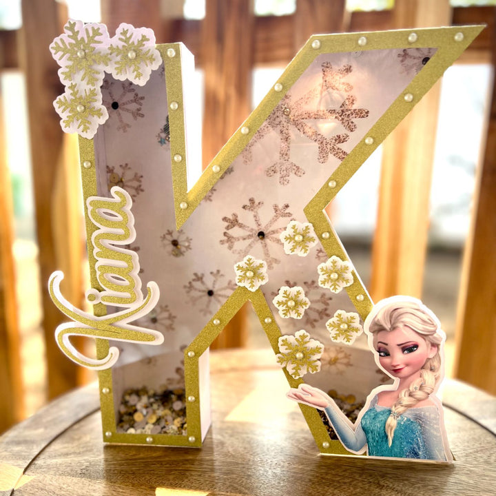 Personalized Kids 3D Monogram Nameplate with Lights