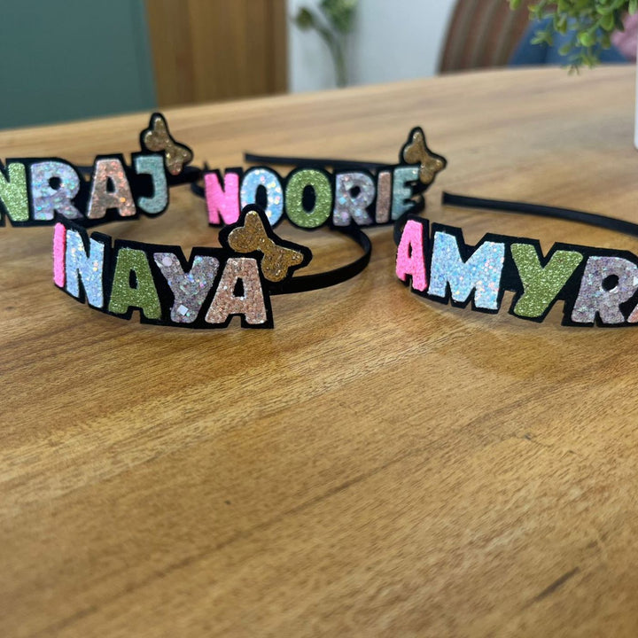 Personalized Kids Felt Head Bands | Pack of 5