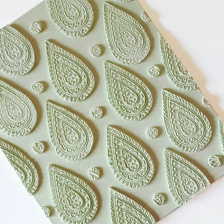 Textured Clay & Canvas Wall Décor