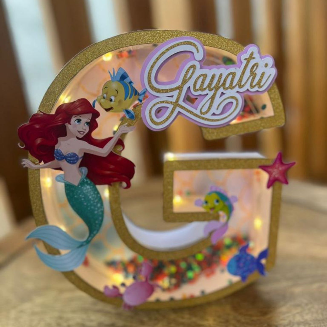 Personalized Kids 3D Monogram Nameplate with Lights