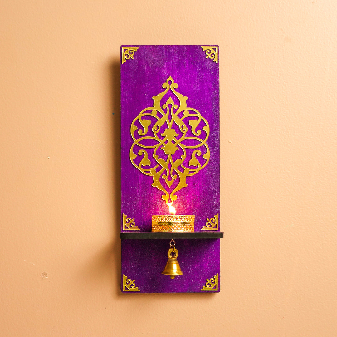Handmade Decorative Tealight Holder With Bell | Set Of 2