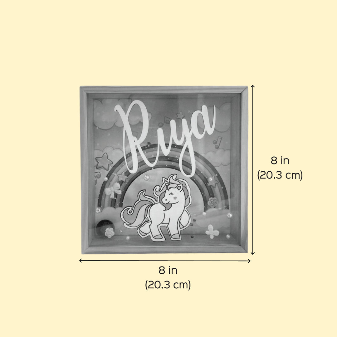 Unicorn Personalized Handmade Acrylic Knicknack Box