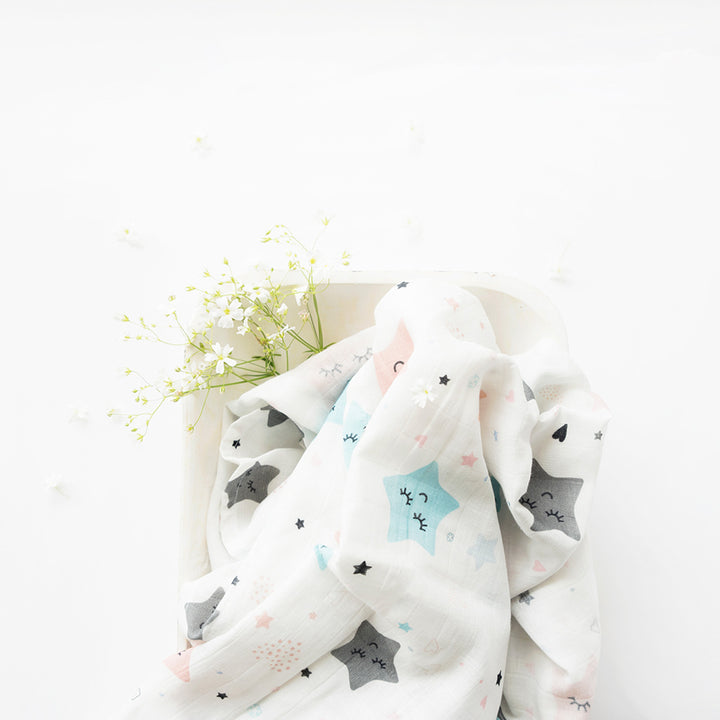 8 Pc | Personalized Twinkly Stars Baby Gift Basket | 0-4 Years