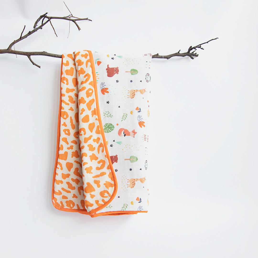 8 Pc | Personalized Animals Theme Baby Gift Basket | 0-4 Years
