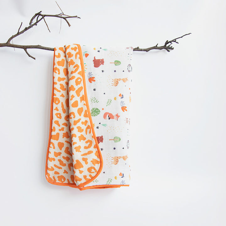8 Pc | Personalized Animals Theme Baby Gift Basket | 0-4 Years