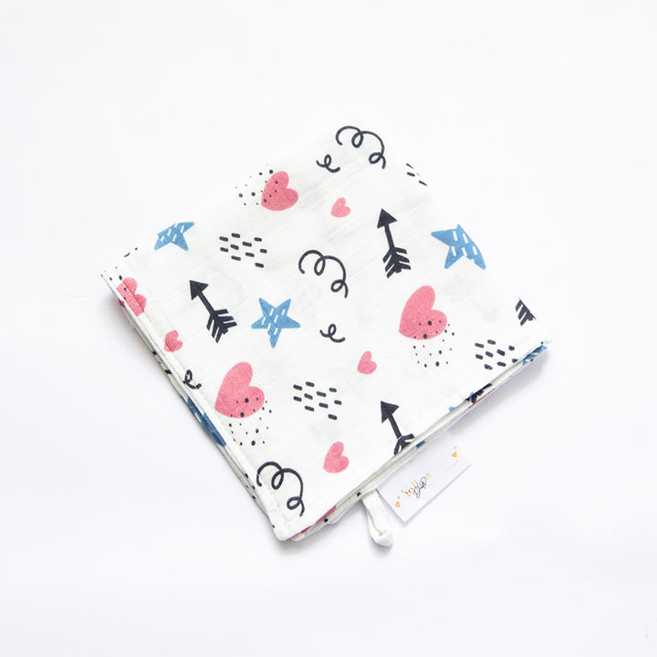 6 Pc | Personalized Doodle Arrows Baby Gift Basket | 0-4 Years