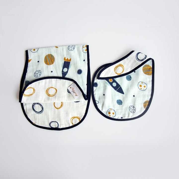 6 Pc | Personalized Space Theme Baby Gift Basket | 0-4 Years